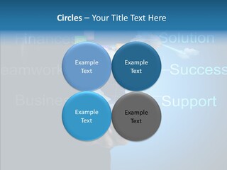 Heart Life Blue PowerPoint Template