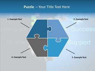 Heart Life Blue PowerPoint Template