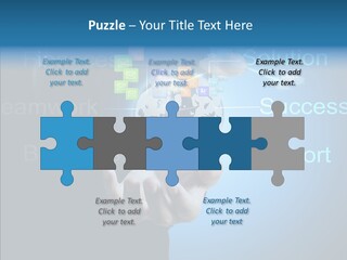 Heart Life Blue PowerPoint Template