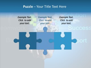 Heart Life Blue PowerPoint Template