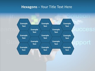 Heart Life Blue PowerPoint Template