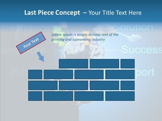 Heart Life Blue PowerPoint Template