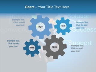Heart Life Blue PowerPoint Template