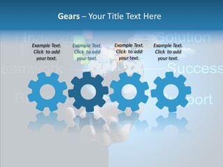 Heart Life Blue PowerPoint Template