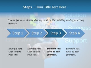 Heart Life Blue PowerPoint Template