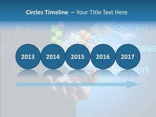 Heart Life Blue PowerPoint Template