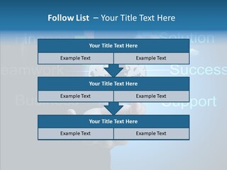 Heart Life Blue PowerPoint Template