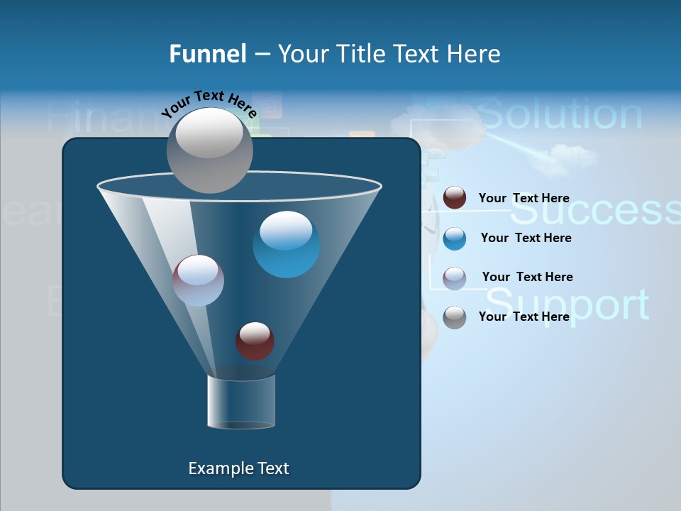 Heart Life Blue PowerPoint Template