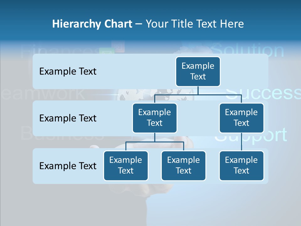Heart Life Blue PowerPoint Template