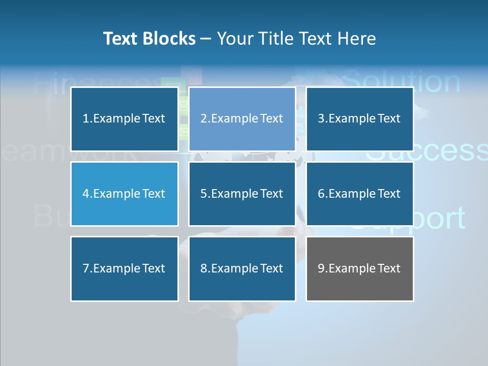 Heart Life Blue PowerPoint Template