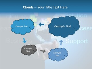 Heart Life Blue PowerPoint Template