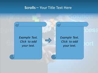 Heart Life Blue PowerPoint Template