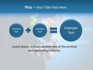Heart Life Blue PowerPoint Template