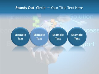 Heart Life Blue PowerPoint Template