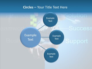 Heart Life Blue PowerPoint Template