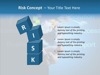 Heart Life Blue PowerPoint Template