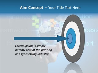 Heart Life Blue PowerPoint Template