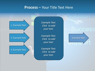 Heart Life Blue PowerPoint Template
