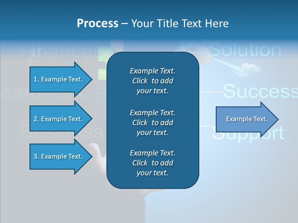 Heart Life Blue PowerPoint Template