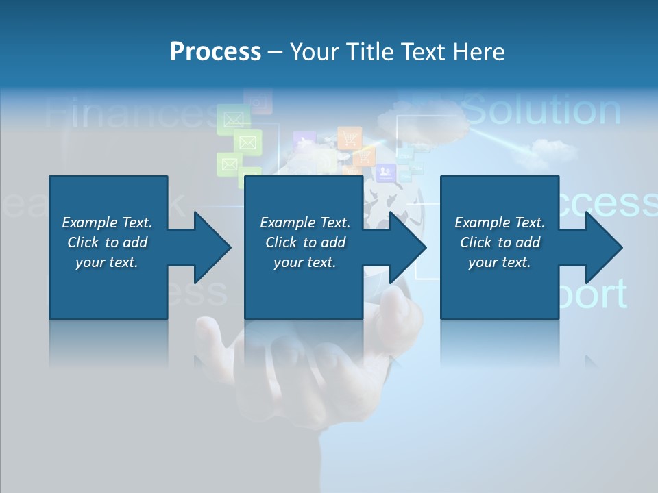 Heart Life Blue PowerPoint Template