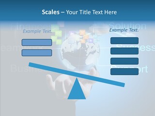 Heart Life Blue PowerPoint Template