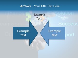 Heart Life Blue PowerPoint Template