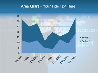 Heart Life Blue PowerPoint Template