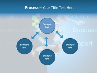 Heart Life Blue PowerPoint Template