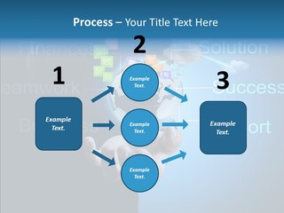 Heart Life Blue PowerPoint Template