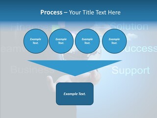 Heart Life Blue PowerPoint Template