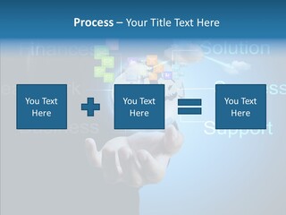 Heart Life Blue PowerPoint Template