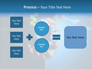 Heart Life Blue PowerPoint Template