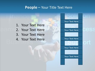 Heart Life Blue PowerPoint Template