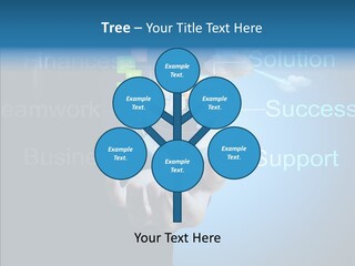 Heart Life Blue PowerPoint Template