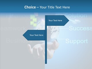 Heart Life Blue PowerPoint Template