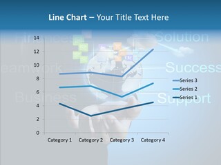 Heart Life Blue PowerPoint Template
