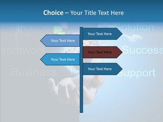 Heart Life Blue PowerPoint Template