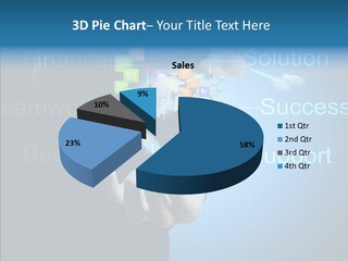 Heart Life Blue PowerPoint Template