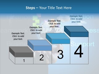 Heart Life Blue PowerPoint Template
