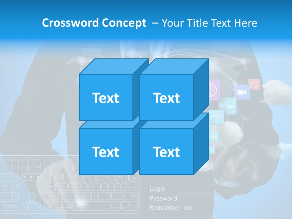 Isolated Friends Person PowerPoint Template