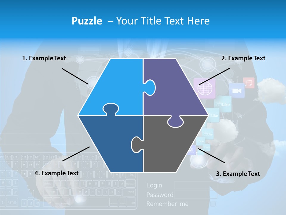 Isolated Friends Person PowerPoint Template