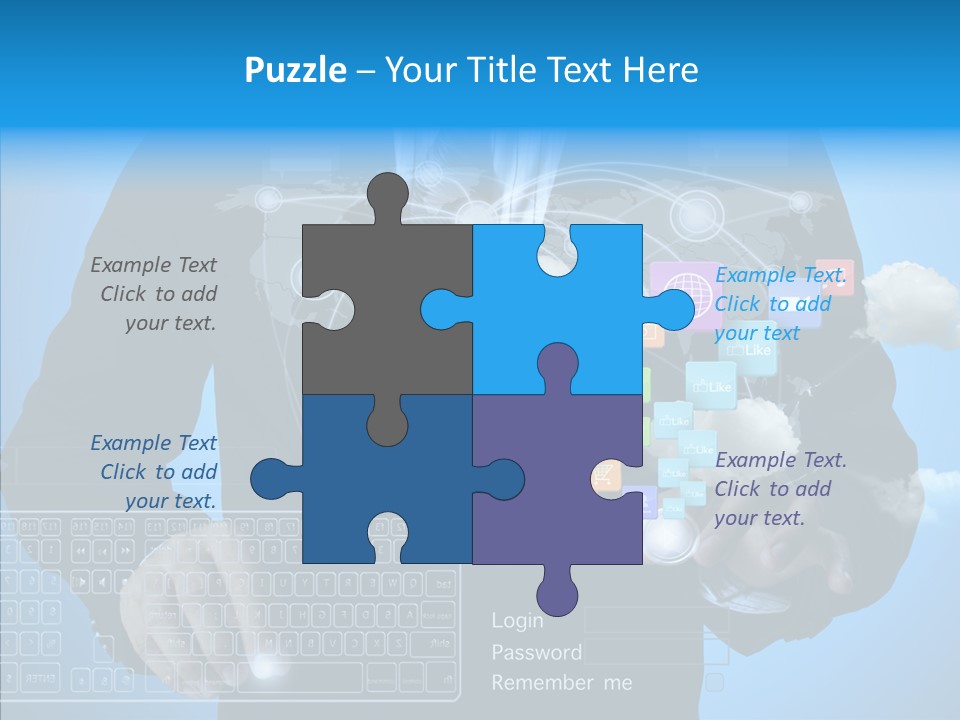 Isolated Friends Person PowerPoint Template