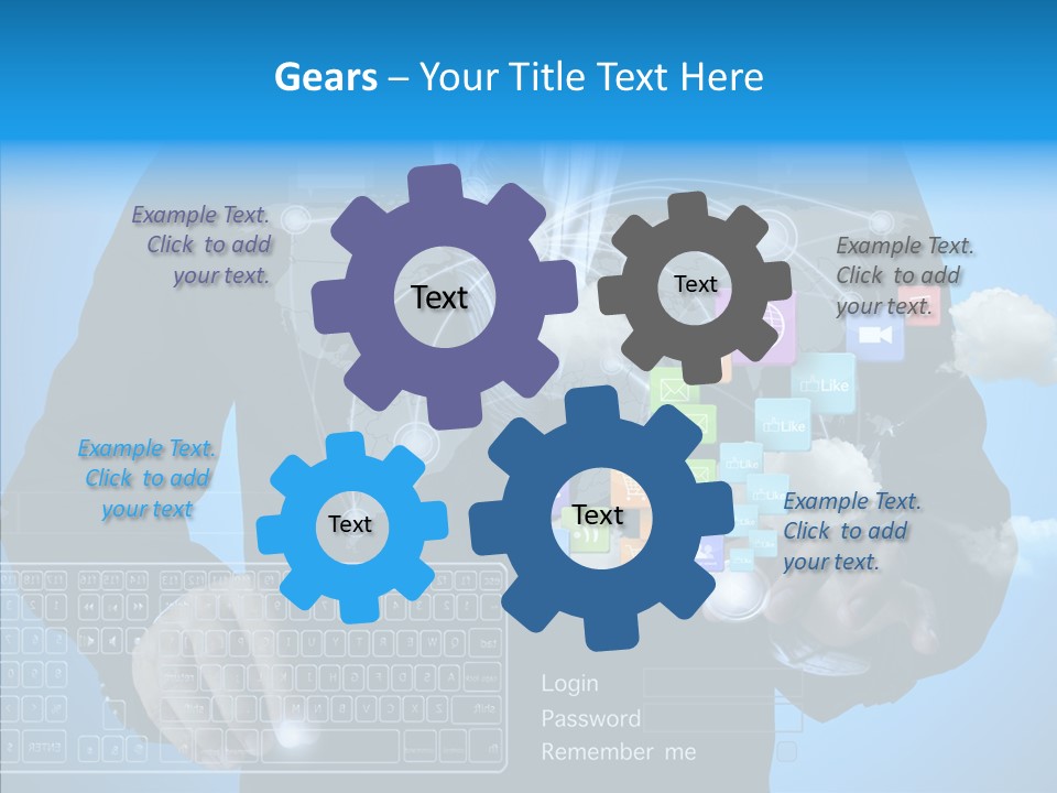 Isolated Friends Person PowerPoint Template