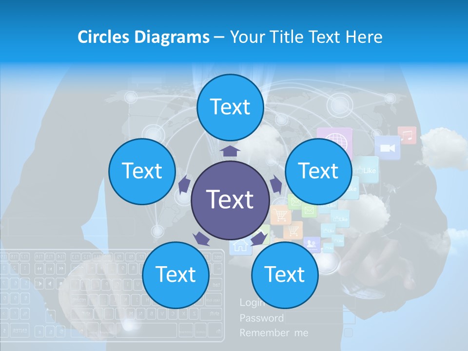 Isolated Friends Person PowerPoint Template