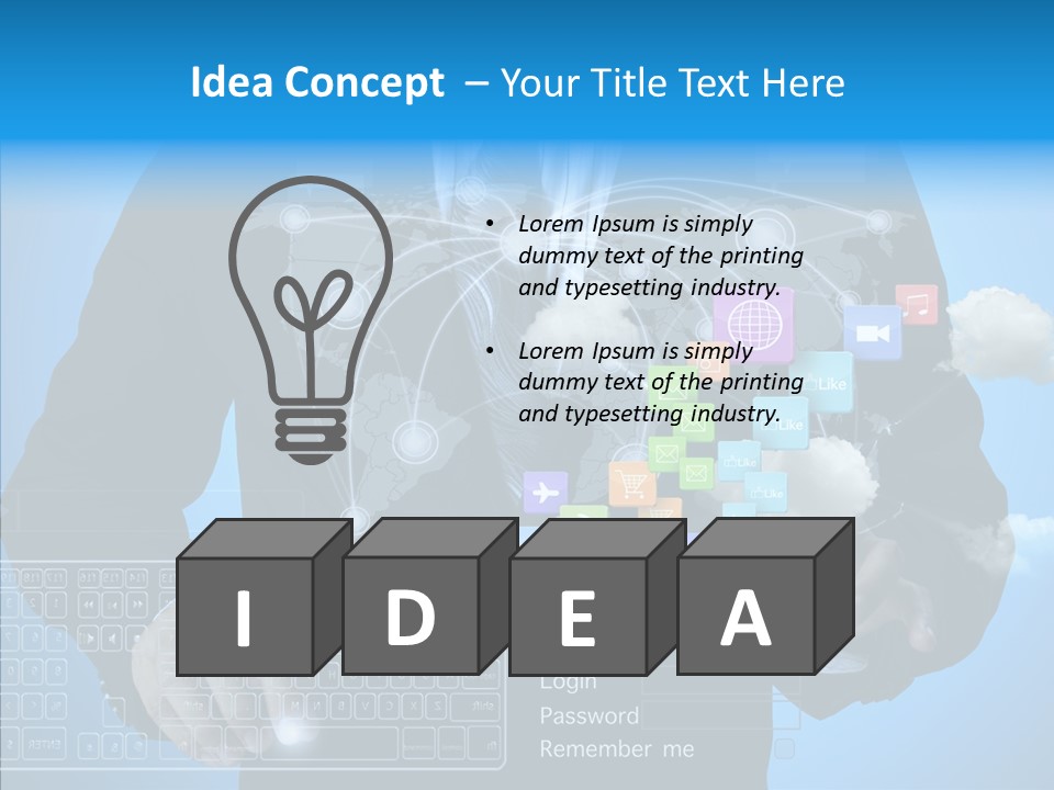 Isolated Friends Person PowerPoint Template