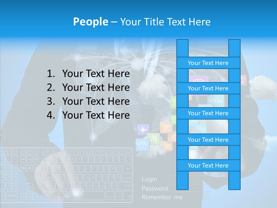 Isolated Friends Person PowerPoint Template