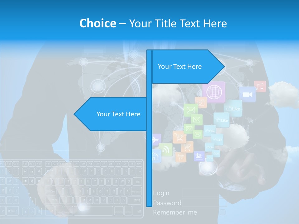 Isolated Friends Person PowerPoint Template