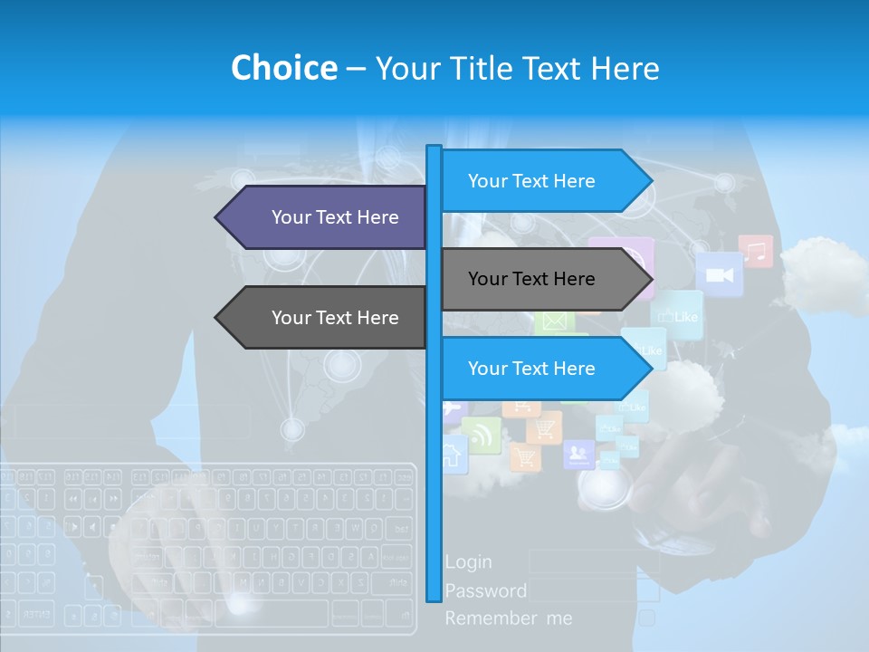 Isolated Friends Person PowerPoint Template