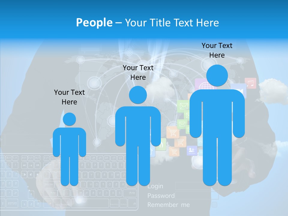 Isolated Friends Person PowerPoint Template