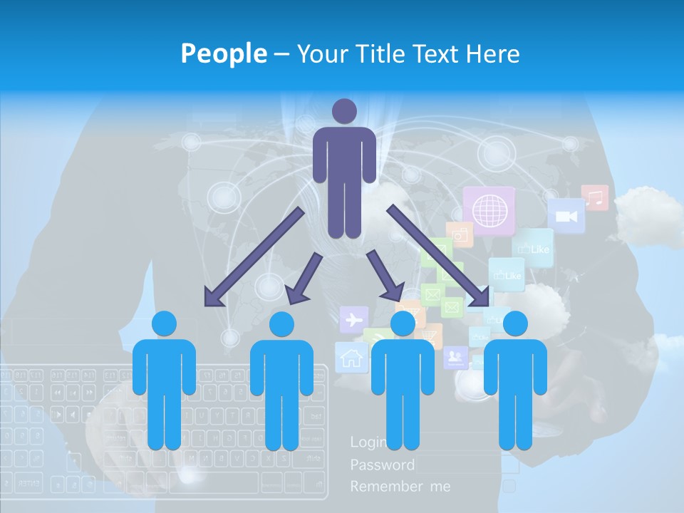 Isolated Friends Person PowerPoint Template